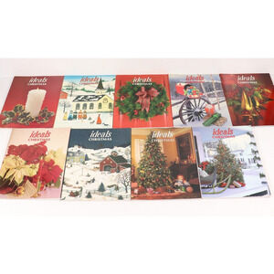 Ideals Christmas Magazine 1984 to 1992 lot of 9